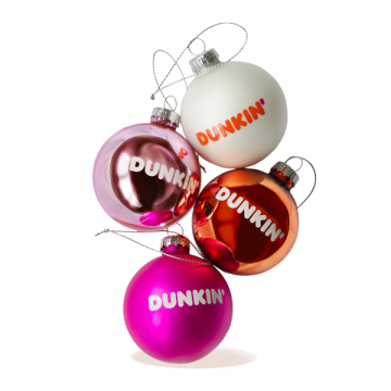 4x Dunkin' Baubles